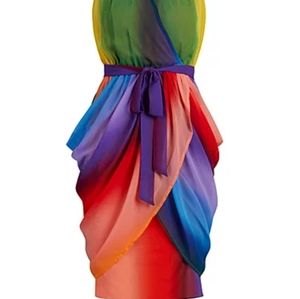 Colorful rainbow dress